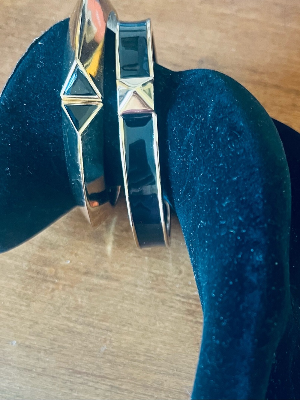 Statement bundle of Art Deco Inspired Geometric Bangle Set